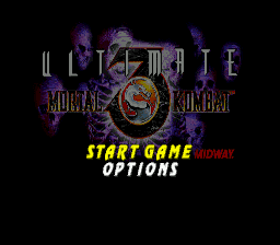 Mortal Kombat 3 title screen for Sega Genesis